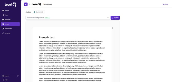 Josef Q Content Tab with SharePoint