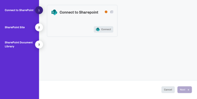 SharePoint Auth step 1a connect to sharepoint